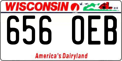 WI license plate 656OEB