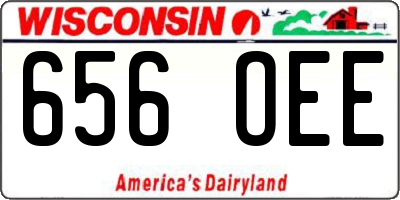 WI license plate 656OEE