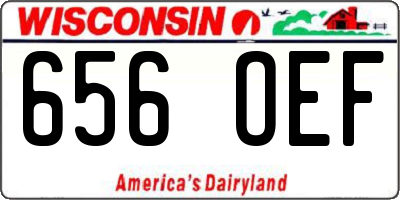 WI license plate 656OEF