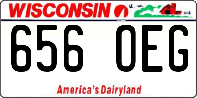 WI license plate 656OEG