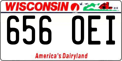 WI license plate 656OEI