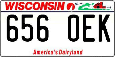 WI license plate 656OEK