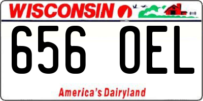 WI license plate 656OEL
