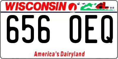 WI license plate 656OEQ