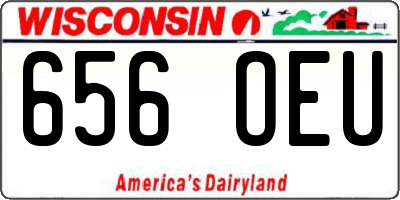 WI license plate 656OEU