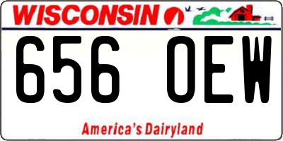 WI license plate 656OEW