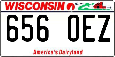 WI license plate 656OEZ