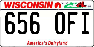 WI license plate 656OFI