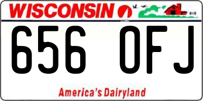 WI license plate 656OFJ
