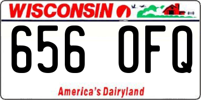 WI license plate 656OFQ