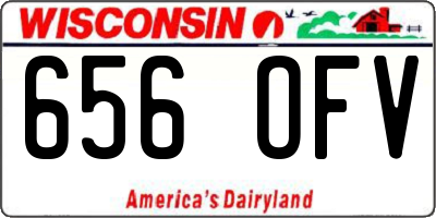 WI license plate 656OFV