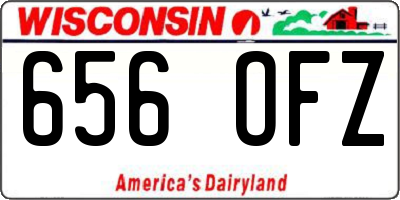 WI license plate 656OFZ
