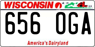 WI license plate 656OGA