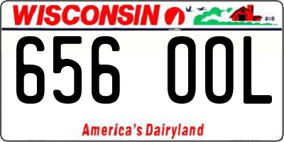 WI license plate 656OOL