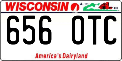 WI license plate 656OTC