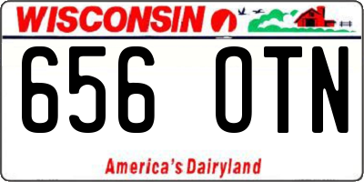 WI license plate 656OTN