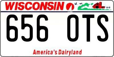 WI license plate 656OTS