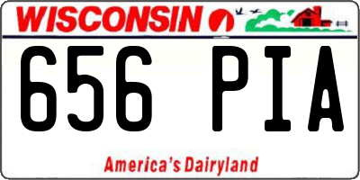 WI license plate 656PIA