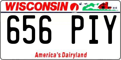 WI license plate 656PIY