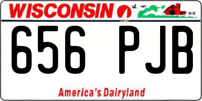 WI license plate 656PJB
