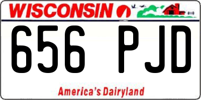 WI license plate 656PJD