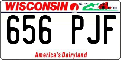 WI license plate 656PJF