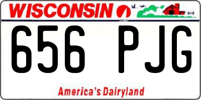 WI license plate 656PJG
