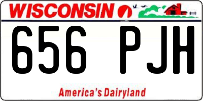 WI license plate 656PJH