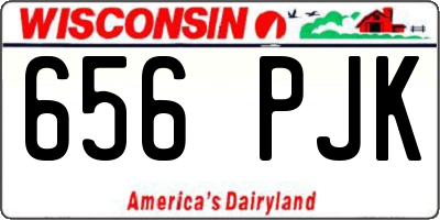 WI license plate 656PJK