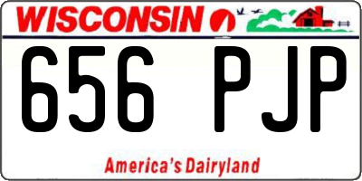 WI license plate 656PJP