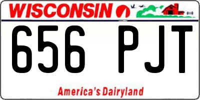 WI license plate 656PJT