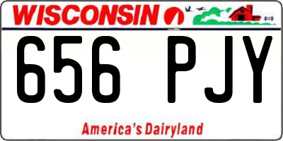 WI license plate 656PJY