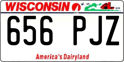 WI license plate 656PJZ