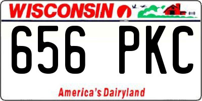 WI license plate 656PKC