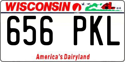 WI license plate 656PKL