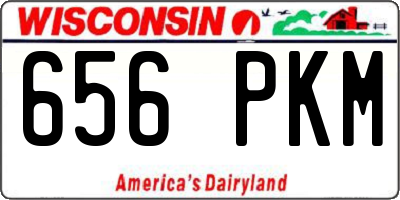 WI license plate 656PKM