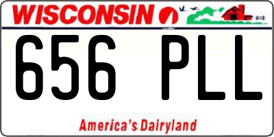 WI license plate 656PLL