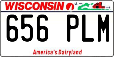 WI license plate 656PLM