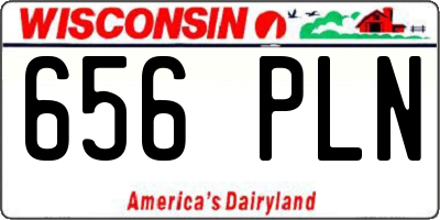 WI license plate 656PLN