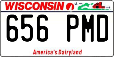 WI license plate 656PMD