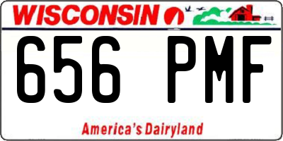 WI license plate 656PMF