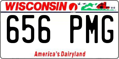 WI license plate 656PMG
