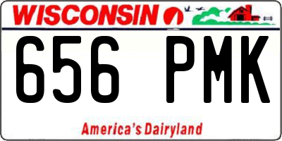 WI license plate 656PMK
