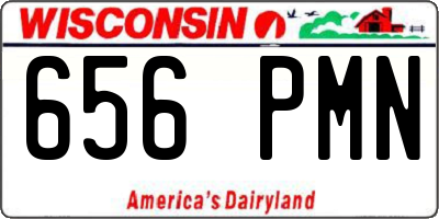 WI license plate 656PMN