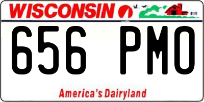 WI license plate 656PMO