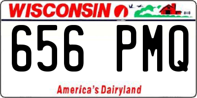 WI license plate 656PMQ