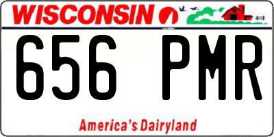 WI license plate 656PMR