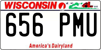 WI license plate 656PMU