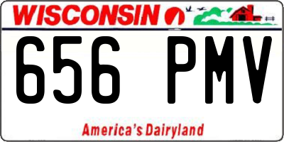 WI license plate 656PMV