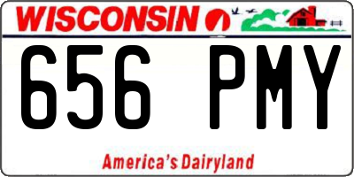 WI license plate 656PMY